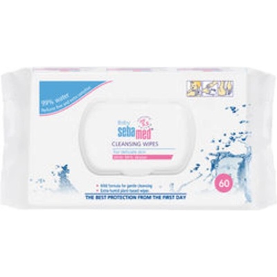 SEBAMED Baby vlhčené ubrousky s 99 % vody 60 ks