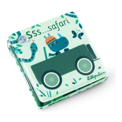 Lilliputiens - вълшебна книжка за вана с вендузи - Safari