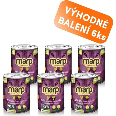 Marp Holistic Adult Dog Mix Chicken & Vegetable 6 x 400 g