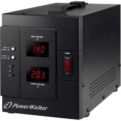 PowerWalker Стабилизатор PowerWalker AVR 3000 SIV, 3000VA / 2400W, Симулирана синусоида, Черен (AVR 3000 SIV)