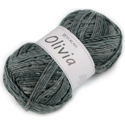 Pletací příze Olivia melírovaná 100 g Varianta: 6 šedá střední, Balení: 1 ks 58809/150568/271773