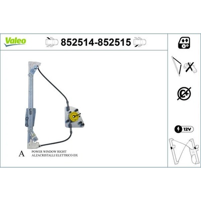 Zvedací zařízení oken VALEO 852514