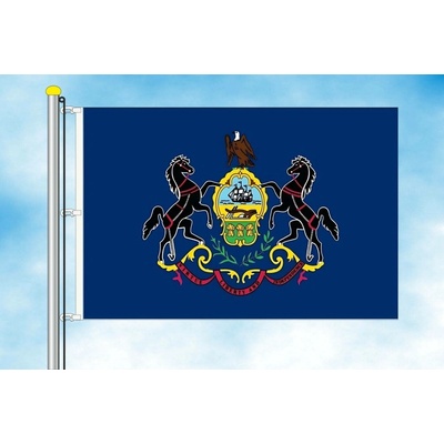 LIBEA, s.r.o. Pensylvánie vlajka Rozměr: 30×45 cm, Uchycení: Karabiny na stožár