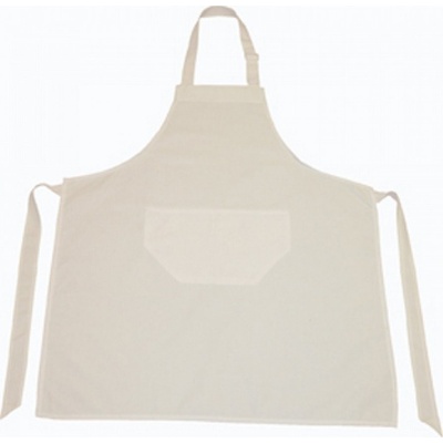 Printwear Bavlněná pracovní zástěra s nastavitelným výstřihem Bílá NT5220