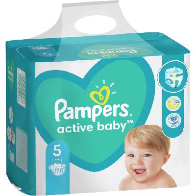 Pampers Бебешки пелени Pampers - Active Baby 5, 78 броя (1100004128)