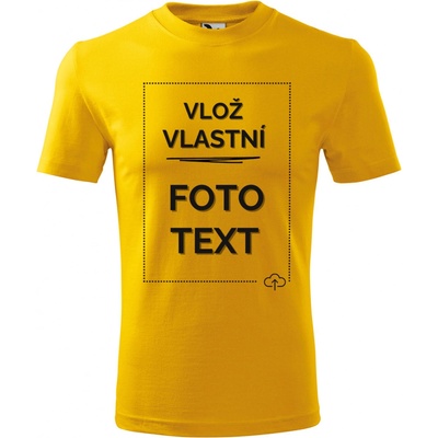 Tričko s potiskem žlutá