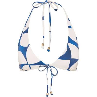 Seafolly Дамско бикини горнище Seafolly Women's Sunray Long Line Halter Bra Bikini top - Ultramarine - размер 44 (EU) (150-5094-0217)