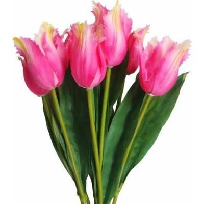 Umelá kytica tulipány ružové 44 cm