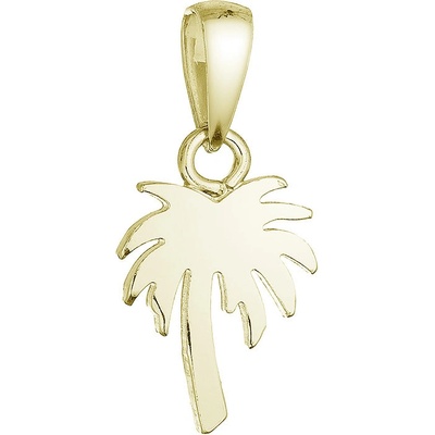 Evolution Group Pozlacený stříbrný přívěsek palma 64095