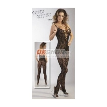 Spitzencatsuit schwarz