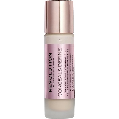 Makeup Revolution Conceal & Define Покривен фон дьо тен, F1, 23 ml