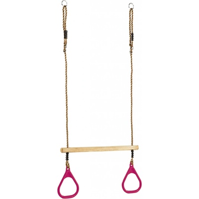 KBT dřevěná hrazda s plastovou rukojetí fialová