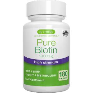 Igennus Pure Biotin 10, 000 mcg - 180 вег. капсули