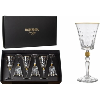 BOHEMIA PRESTIGECONTE GOLD SKLENICE NA VÍNO 6 x 260 ml