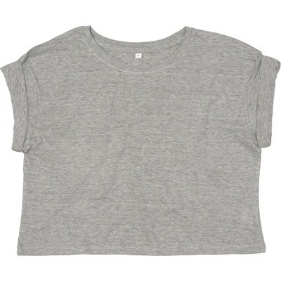 Mantis Dámsky crop top z organickej bavlny P96 Heather Grey Melange