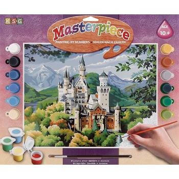 KSG Crafts Творчески комплект за рисуване KSG Crafts - Шедьовър, Замъкът Нойшванщайн (128)