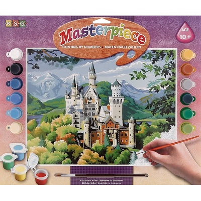 KSG Crafts Творчески комплект за рисуване KSG Crafts - Шедьовър, Замъкът Нойшванщайн (128)