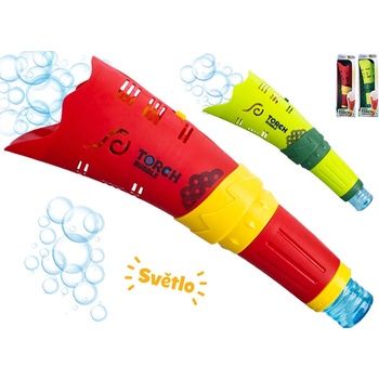 Mikro trading Bublifukovač pochodeň 26 cm se světlem