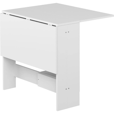 TemaHome Papillon Rozkládací jídelní stůl s bílou deskou 76 x 28 cm