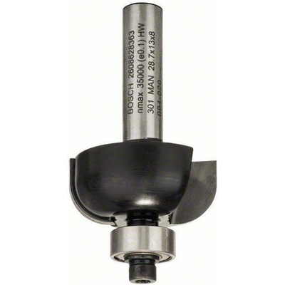 BOSCH Žlábkovací frézy 8 mm, R1 8 mm, D 28,7 mm, L 13 mm, G 54 mm