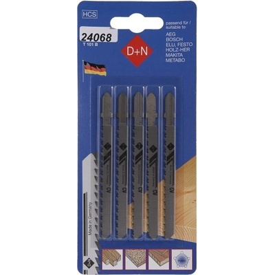 Levior Plátky do přímočaré pily HCS 75/1,45mm 5ks 32225