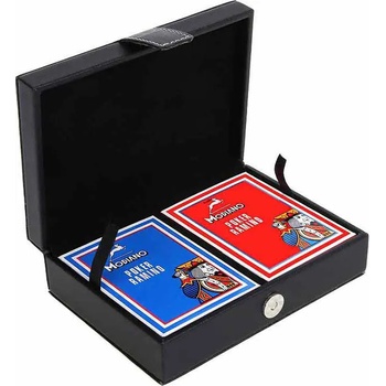 Луксозна кожена кутия с покер карти Модиано