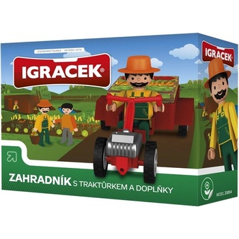 Efko IGRÁČEK Zahradník s traktůrkem a doplňky