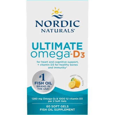 Nordic Naturals Ultimate Omega-D3 - 60 гел-капсули