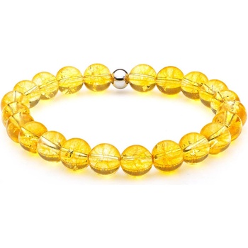 BudNej minerálny náramok citrín AAA kvalita MN1103
