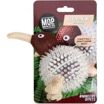 PET BRANDS MOP Kevin the Kiwi Bird 2in1 Toy - TPR Играчка 2 в 1 Киви 14 см - Англия MOP45