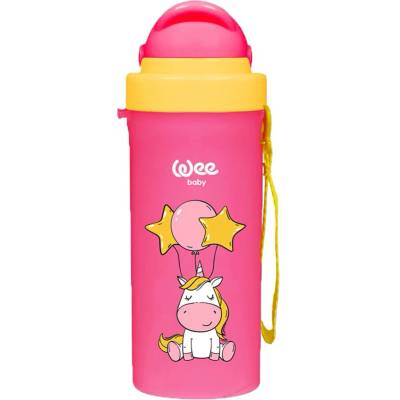 Wee Baby Чаша със сламка Wee Baby - розова (896)