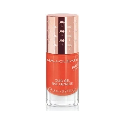 Naj Oleari Oleo gel Nail Lacquer lak na nehty s gelovým efektem 19 sunset orange 8 ml