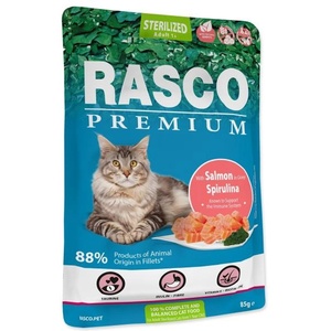 Rasco Sterilized сьомга със спирулина 85g (1703-13322)