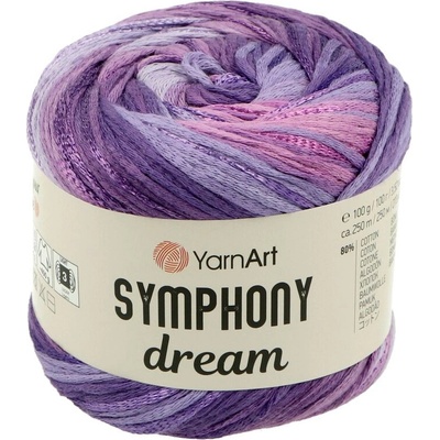 YarnArt Symphony Dream 3113 fialová s ružovou