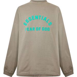 Fear of god essentials Тениска FEAR OF GOD ESSENTIALS Men's Long Sleeve T-Shirt - Seal