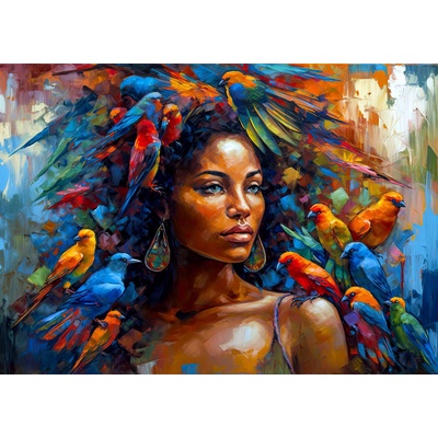 Enjoy - Puzzle Feathery Queen - 1 000 piese