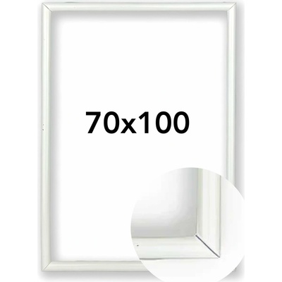 Fotorámeček BF Rozměr: 70 x 100 cm, Barva: Bílá, Typ zasklení: Plexi