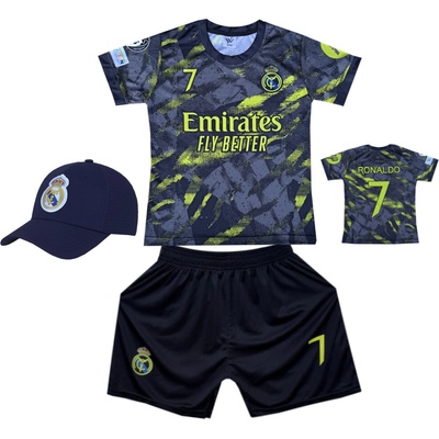 Numberoplus Premium dětský fotbalový dres + fotbalová kšiltovka Real Madrid FC 2467 Cristiano Ronaldo CR7 Fly Better – Zboží Dáma