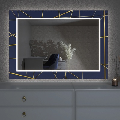 Artalo LED zrcadlo s dekorem D3 50 x 50 cm