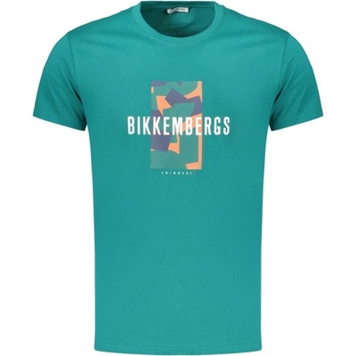 Bikkembergs Мъжка тениска с къс ръкав bikkembergs, Размер 3xl, Цвят Зелен (bkk3mts03_veevergl)