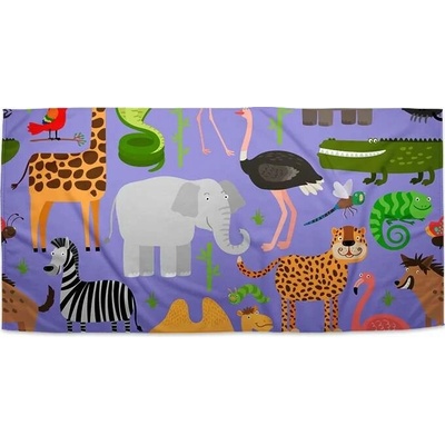 SABLIO Ručník - Animované safari 50 x 100 cm