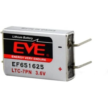 Image 1 of EVE Литиево тионилхлоридна батерия LTC-7PN EP651625 industrial 3, 6V 750mAh EVE BATTERY (EVE-BL-EP651625-LTC-7PN)