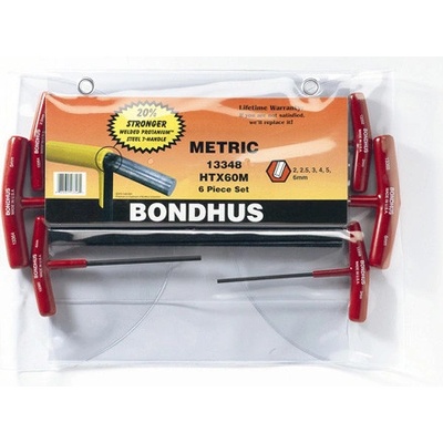 Bondhus Sada T klíčů - HEX HTX60M 2 - 6 mm 13348
