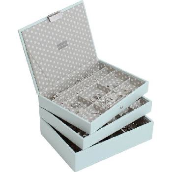 Stackers Ковчеже за бижута Stackers тройно cлassic небесносиньо-сиво (70795)