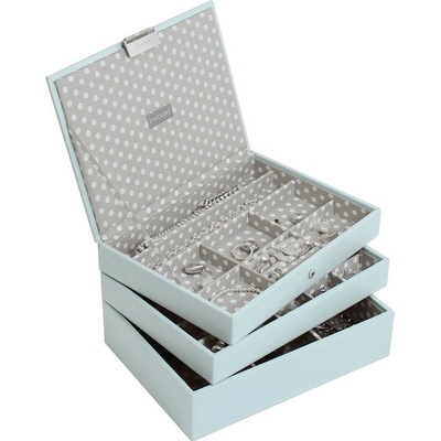 Stackers Ковчеже за бижута Stackers тройно cлassic небесносиньо-сиво (70795)