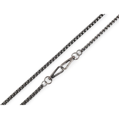 Prima-obchod Řetízek na kabelky a mobilní telefony s karabinou délka 120 cm, barva 3 nikl černý – Zbozi.Blesk.cz