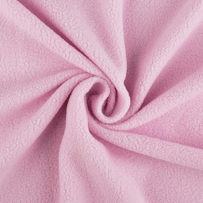 Pro Háčkování Látka polar fleece světle růžová
