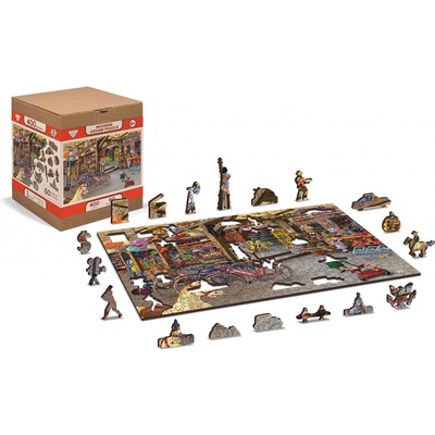 WOODEN CITY Dřevěné V hračkářství 2v1 EKO 400 dílků