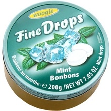 Woogie Fine Drops bonbóny v plechové dóze Mint 200 g