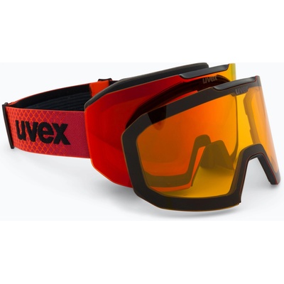 uvex Предпазни ски очила UVEX Evidnt Attract + case black matt/mirror red orange clear